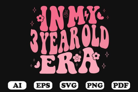 In My 3 Year Old Era Wavy SVG Graphics