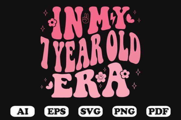 In My 7 Year Old Era Wavy SVG Graphics