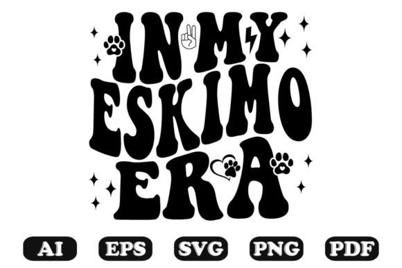 In My Eskimo Era Wavy SVG T-Shirt: Graphics for Crafts