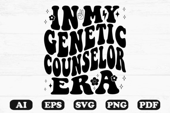 In My Genetic Counselor Era Retro Wavy Graphics