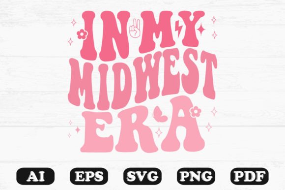 In My Midwest Era Retro Wavy SVG: Graphics for Crafts & Branding